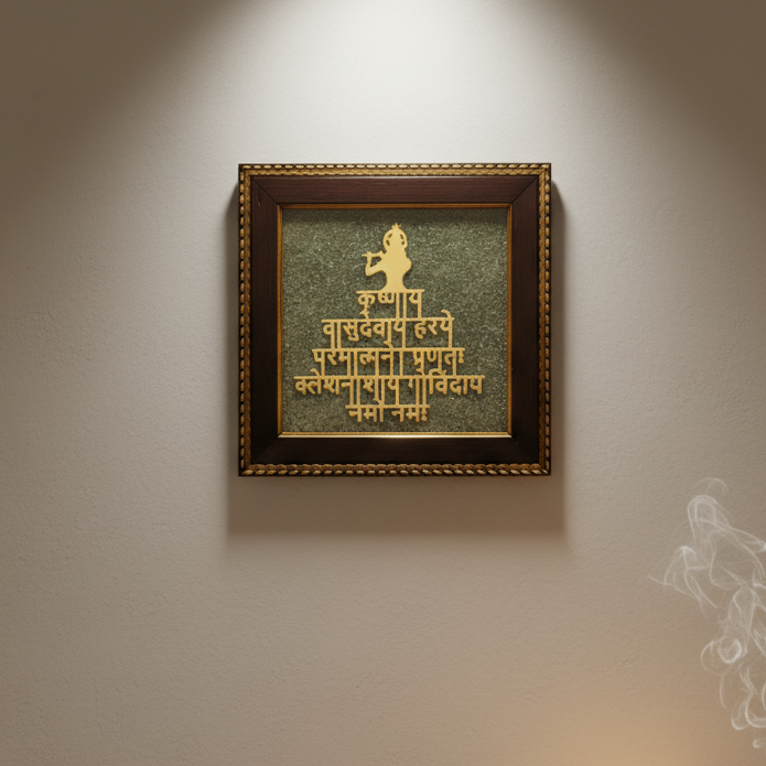 Pyrite frame Shree Yantra