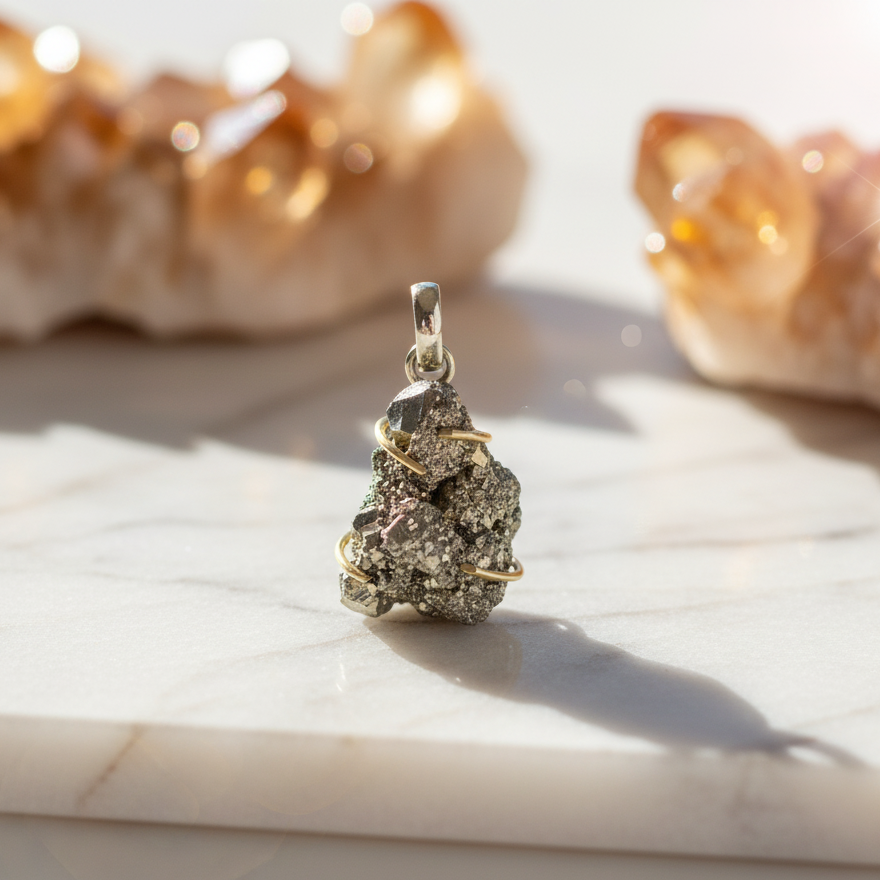 Peru Pyrite Pendant